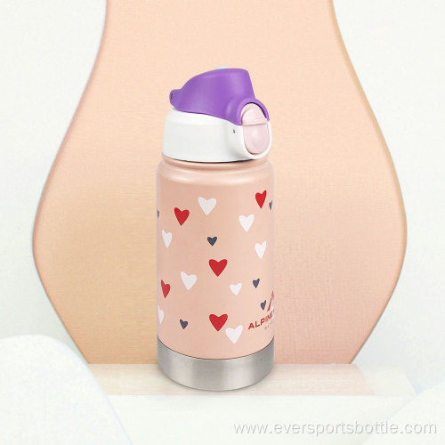 330mL Stainless Steel Silk Printing Vacuum Sports Bottle